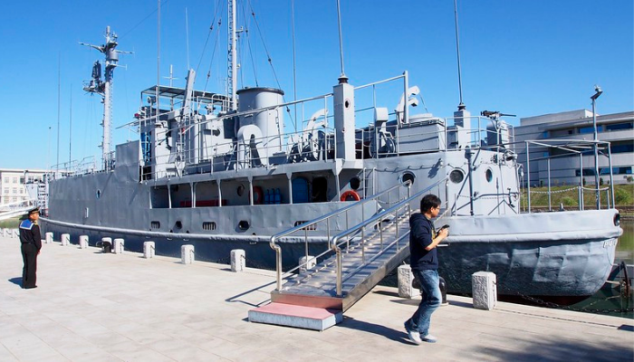 USS Pueblo. O troféu Norte-Coreano no Museu de Pyongyang. 