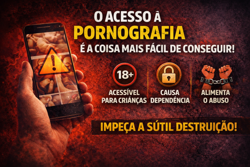 Pornografia destrói a pureza da mente e aprisiona a alma em desejos vazios — diga não a esse vício silencioso e descubra o caminho da libertação, da paz interior e de uma vida guiada por propósito e valores verdadeiros.