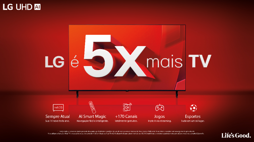 Smart TV 55" 4K LG Ultra HD 55UT8050 oferece uma nova dimensão de entretenimento. Esta TV de última geração combina tecnologia de ponta com um design elegante e funcional, proporcionando uma experiência visual imersiva e surpreendente. Com resolução 4K Ultra HD, cada detalhe ganha vida, oferecendo imagens nítidas, cores vibrantes e um contraste impressionante. Equipado com a mais recente tecnologia Smart TV, este modelo permite acesso fácil e rápido a uma ampla variedade de conteúdos, desde filmes e séries a aplicativos e jogos. A Smart TV 55" 4K LG Ultra HD 55UT8050 é mais do que apenas uma TV; é um portal para um mundo de possibilidades infinitas, onde o entretenimento e a inovação se encontram para transformar a maneira como você assiste, joga e interage.