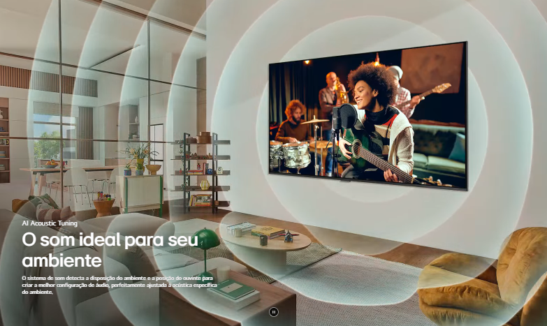 Smart TV 55" 4K LG Ultra HD 55UT8050 oferece uma nova dimensão de entretenimento. Esta TV de última geração combina tecnologia de ponta com um design elegante e funcional, proporcionando uma experiência visual imersiva e surpreendente. Com resolução 4K Ultra HD, cada detalhe ganha vida, oferecendo imagens nítidas, cores vibrantes e um contraste impressionante. Equipado com a mais recente tecnologia Smart TV, este modelo permite acesso fácil e rápido a uma ampla variedade de conteúdos, desde filmes e séries a aplicativos e jogos. A Smart TV 55" 4K LG Ultra HD 55UT8050 é mais do que apenas uma TV; é um portal para um mundo de possibilidades infinitas, onde o entretenimento e a inovação se encontram para transformar a maneira como você assiste, joga e interage.