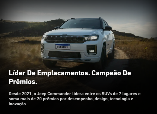 Jeep Commander 2026 é a combinação perfeita entre sofisticação, espaço e robustez. Com design renovado, faróis em LED de última geração e linhas marcantes, o SUV de 7 lugares transmite imponência em qualquer cenário. Por dentro, oferece acabamento premium, painel digital completo e central multimídia de alta conectividade, tornando cada viagem mais confortável e tecnológica. Equipado com motores potentes e opções de tração 4x4, o Commander 2026 entrega performance de sobra tanto na cidade quanto em aventuras off-road. E o melhor: agora com preço mais acessível, ele se consolida como a escolha ideal para quem busca segurança, estilo e versatilidade em um só carro.