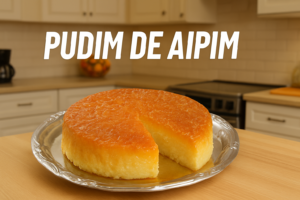 Pudim de Aipim é aquele tipo de sobremesa que surpreende pela cremosidade e pela facilidade no preparo. Feito com ingredientes simples como mandioca ralada, leite, ovos e um toque de coco ou queijo, ele entrega um sabor marcante e uma textura que derrete na boca. É o tipo de doce que parece elaborado, mas na verdade é super prático — perfeito para quem quer impressionar sem passar horas na cozinha.