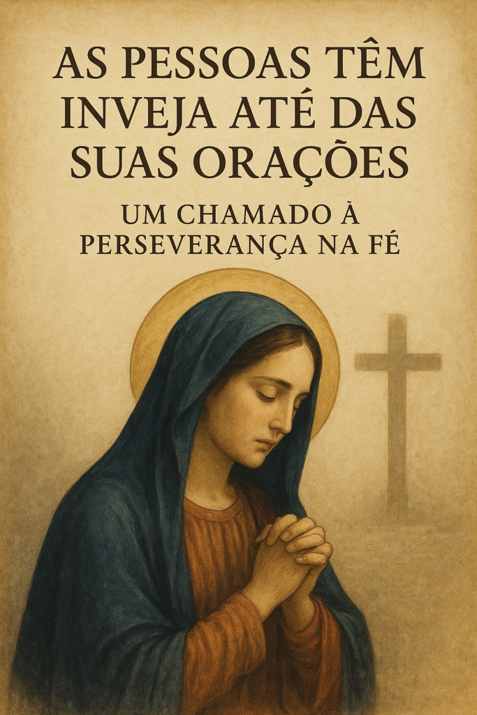 Inveja é um sentimento que pode se manifestar até nas coisas mais sagradas — como a sua oração. Quando alguém vê sua paz interior, sua fé inabalável e sua conexão com Deus, isso pode despertar desconforto em quem vive na superficialidade. Descubra por que até sua vida de oração pode incomodar e como permanecer firme diante da inveja espiritual.