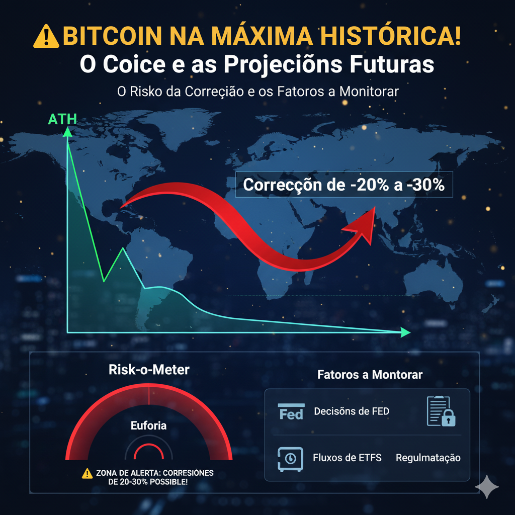 O Bitcoin está vivendo um dos momentos mais empolgantes da sua história. Em 2025, a criptomoeda rompeu sua máxima histórica e já ultrapassa os US$ 120 mil, o que equivale a mais de R$ 600 mil por unidade. Para muitos investidores, isso não é o topo — é apenas o começo de uma nova escalada.