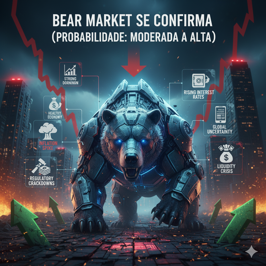 Bear Market é mais do que uma fase de queda — é o choque brutal que separa ilusões de realidade.
Quando os gráficos despencam e as manchetes falam em “fim da bolha”, muitos enxergam apenas o colapso. Mas, na verdade, o Bear Market é o teste definitivo de resiliência: ele expõe os excessos da euforia, desmonta promessas frágeis e força o mercado a se reinventar.
As criptomoedas em queda livre não significam apenas perdas; significam também uma limpeza necessária, onde projetos sólidos sobrevivem e os especuladores desaparecem. É nesse cenário de pessimismo que se revelam as oportunidades ocultas — porque cada ciclo de baixa prepara o terreno para a próxima onda de crescimento.
👉 Em outras palavras: o Bear Market não é o fim da história, mas o início de uma nova narrativa.