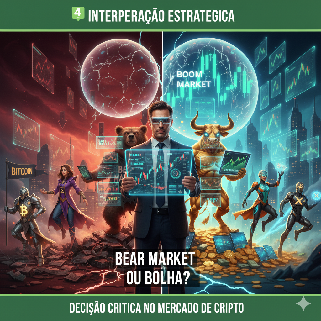 Bear Market é mais do que uma fase de queda — é o choque brutal que separa ilusões de realidade.
Quando os gráficos despencam e as manchetes falam em “fim da bolha”, muitos enxergam apenas o colapso. Mas, na verdade, o Bear Market é o teste definitivo de resiliência: ele expõe os excessos da euforia, desmonta promessas frágeis e força o mercado a se reinventar.
As criptomoedas em queda livre não significam apenas perdas; significam também uma limpeza necessária, onde projetos sólidos sobrevivem e os especuladores desaparecem. É nesse cenário de pessimismo que se revelam as oportunidades ocultas — porque cada ciclo de baixa prepara o terreno para a próxima onda de crescimento.
👉 Em outras palavras: o Bear Market não é o fim da história, mas o início de uma nova narrativa.