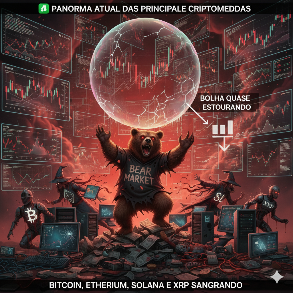 Bear Market é mais do que uma fase de queda — é o choque brutal que separa ilusões de realidade.
Quando os gráficos despencam e as manchetes falam em “fim da bolha”, muitos enxergam apenas o colapso. Mas, na verdade, o Bear Market é o teste definitivo de resiliência: ele expõe os excessos da euforia, desmonta promessas frágeis e força o mercado a se reinventar.
As criptomoedas em queda livre não significam apenas perdas; significam também uma limpeza necessária, onde projetos sólidos sobrevivem e os especuladores desaparecem. É nesse cenário de pessimismo que se revelam as oportunidades ocultas — porque cada ciclo de baixa prepara o terreno para a próxima onda de crescimento.
👉 Em outras palavras: o Bear Market não é o fim da história, mas o início de uma nova narrativa.