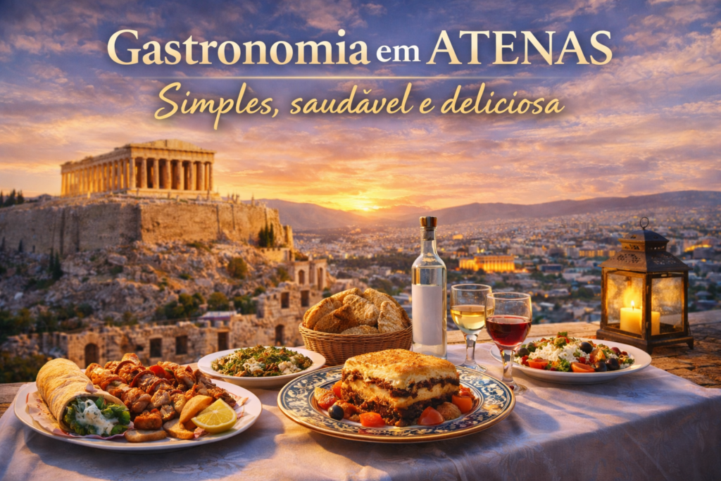 Grécia Atenas, Santorini e Mykonos são destinos inesquecíveis que combinam história milenar, ilhas paradisíacas, gastronomia única e paisagens de tirar o fôlego. Descubra por que viajar para a Grécia é o sonho de milhões de viajantes.