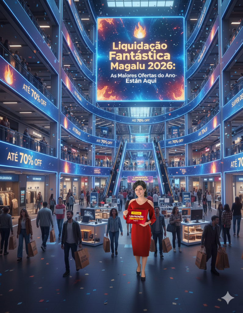 Liquidação Fantástica Magalu 2026 com descontos imperdíveis em celulares, eletrodomésticos e eletrônicos. Aproveite as melhores ofertas do ano!