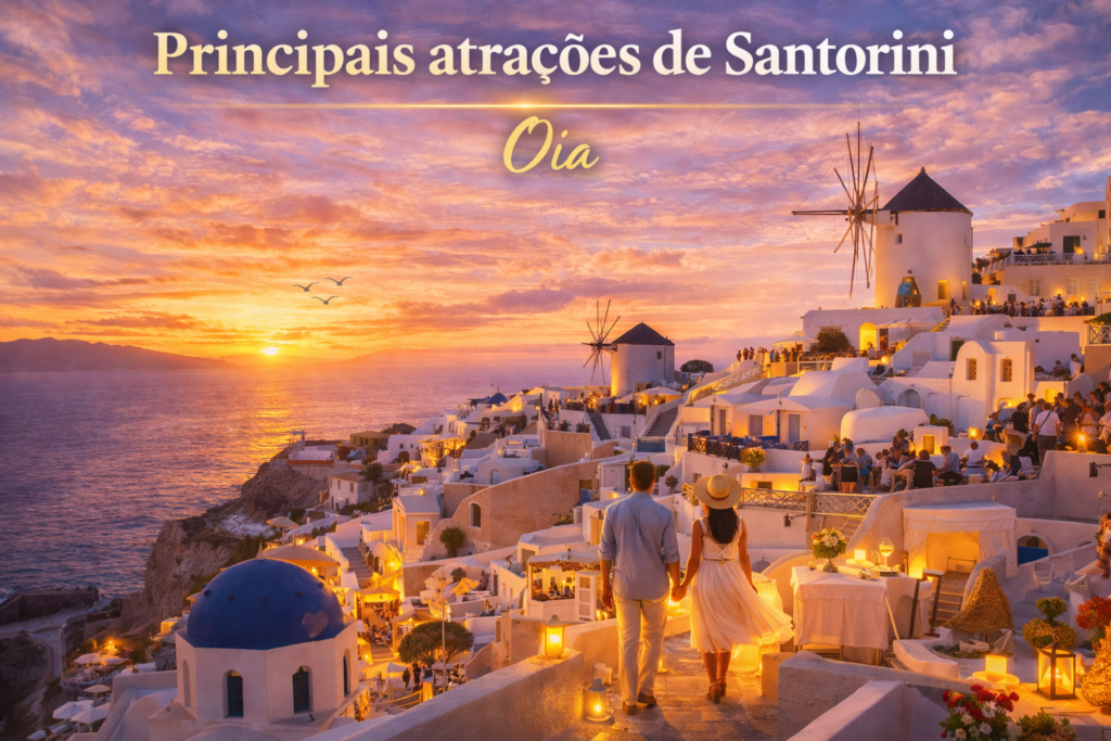 Grécia Atenas, Santorini e Mykonos são destinos inesquecíveis que combinam história milenar, ilhas paradisíacas, gastronomia única e paisagens de tirar o fôlego. Descubra por que viajar para a Grécia é o sonho de milhões de viajantes.
