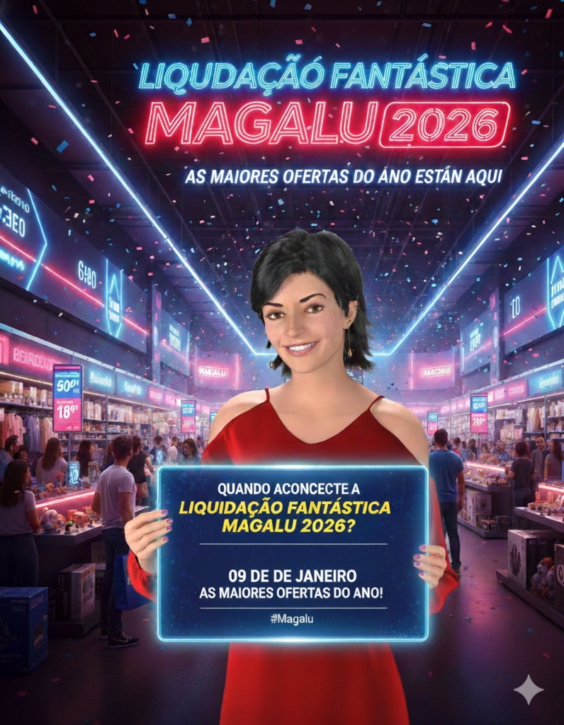 Liquidação Fantástica Magalu 2026 com descontos imperdíveis em celulares, eletrodomésticos e eletrônicos. Aproveite as melhores ofertas do ano!