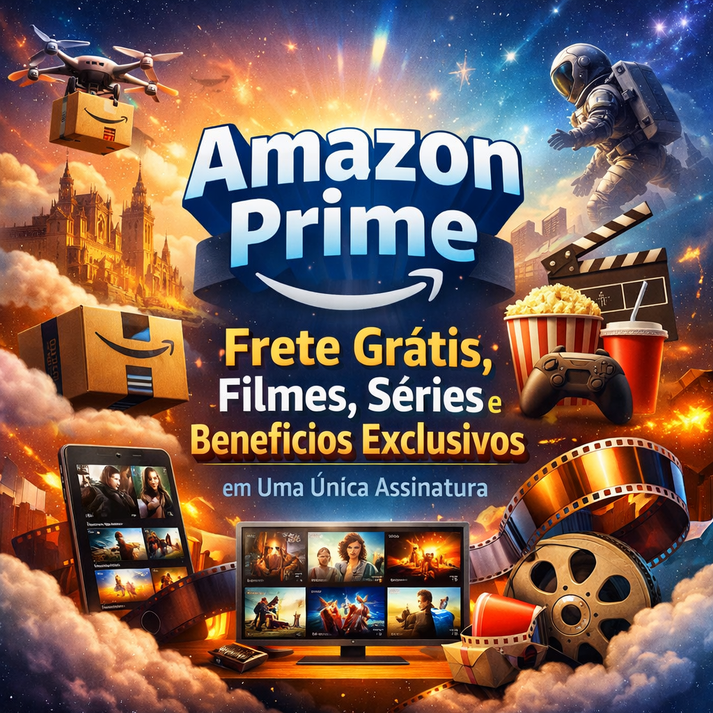 O Amazon Prime é a escolha ideal para quem busca economia e entretenimento em um só lugar. Além do frete grátis em milhões de produtos, a assinatura inclui acesso ao Prime Video, Prime Music e Prime Reading, oferecendo uma experiência completa para toda a família. Com um valor acessível e período de teste gratuito, o Amazon Prime se destaca como uma das melhores assinaturas do mercado.