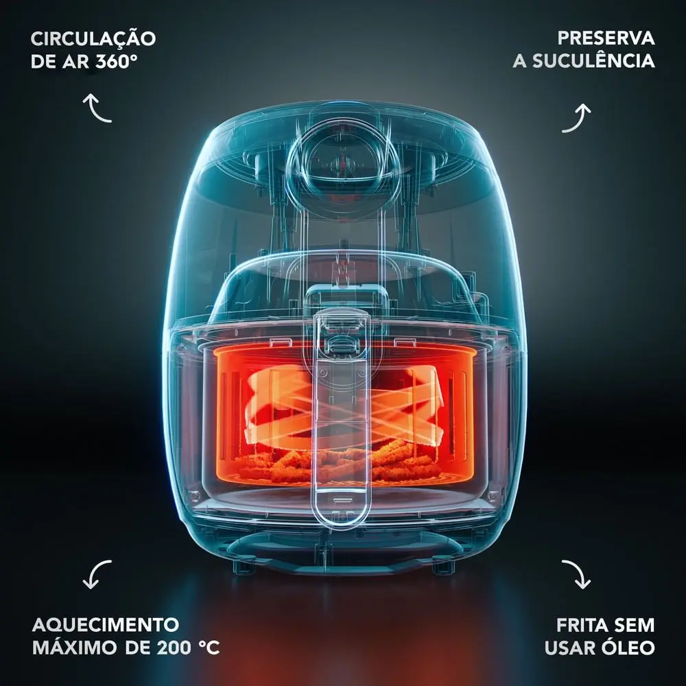 Air Fryer Electrolux 4,6 Litros Efficient é a escolha perfeita para quem quer preparar receitas crocantes e deliciosas com muito menos óleo. Com grande capacidade, tecnologia eficiente e design moderno, ela facilita o dia a dia na cozinha e garante praticidade para toda a família. Descubra por que esse modelo se tornou um dos favoritos! 🔥🍟
