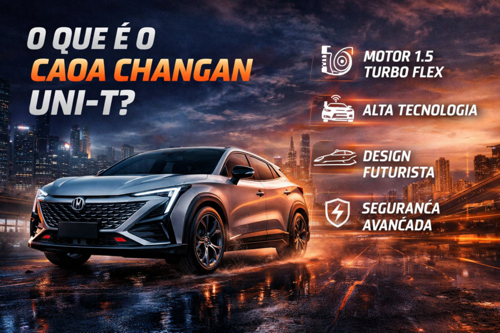 Caoa Changan UNI-T 1.5 Turbo Flex: o SUV que redefine o padrão com design futurista, tecnologia de ponta e desempenho surpreendente — colocando Compass, Corolla Cross e Taos no bolso com estilo, potência e inovação.