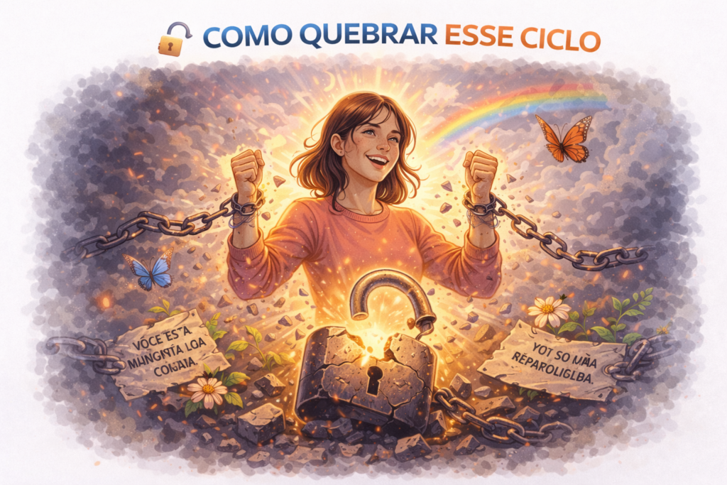 **Sair de um Relacionamento com um Narcisista** é mais do que um término — é um ato de coragem que revela as armadilhas emocionais invisíveis e mostra, passo a passo, como retomar sua autoestima, sua liberdade e o controle da sua vida.
