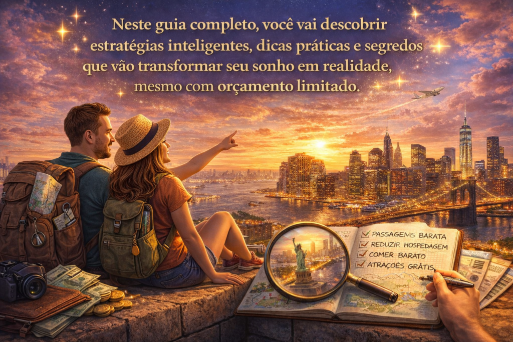 Viajar para Nova York é dar o primeiro passo rumo a uma experiência inesquecível, repleta de cultura, energia e oportunidades únicas — transforme seu sonho em realidade e descubra tudo o que a cidade mais vibrante do mundo tem a oferecer.