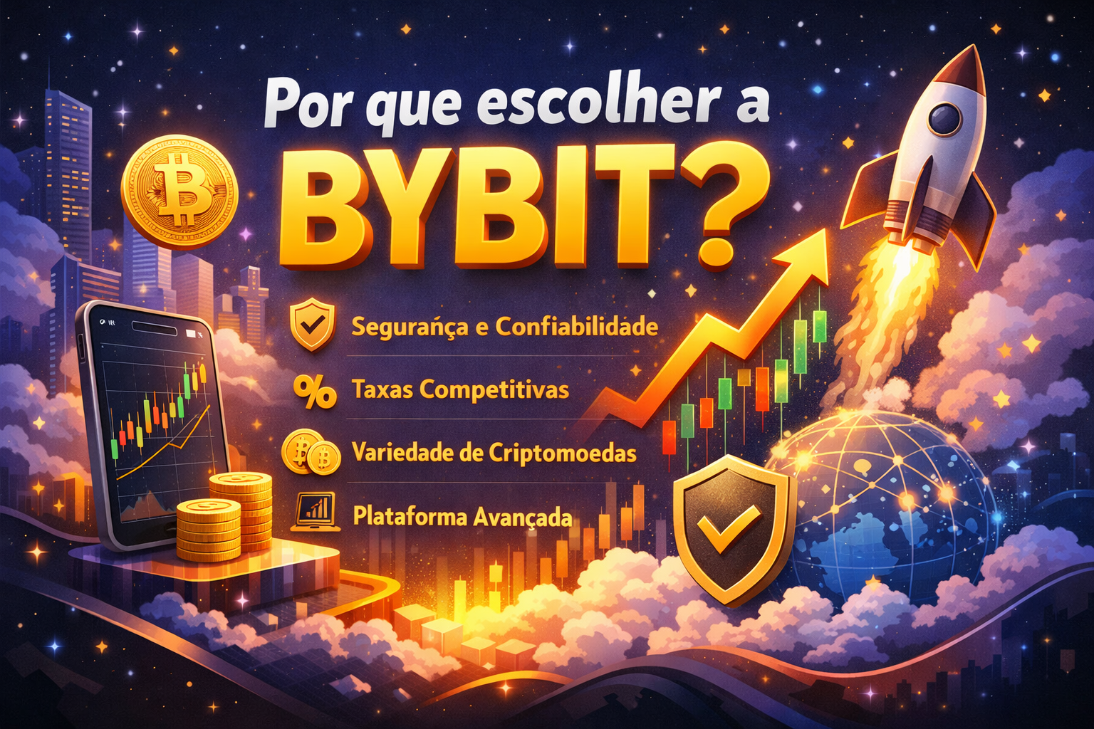 Ganhe Recompensas em Cripto Abra sua Conta na Bybit e Receba Bônus de Até 6.135 USDT