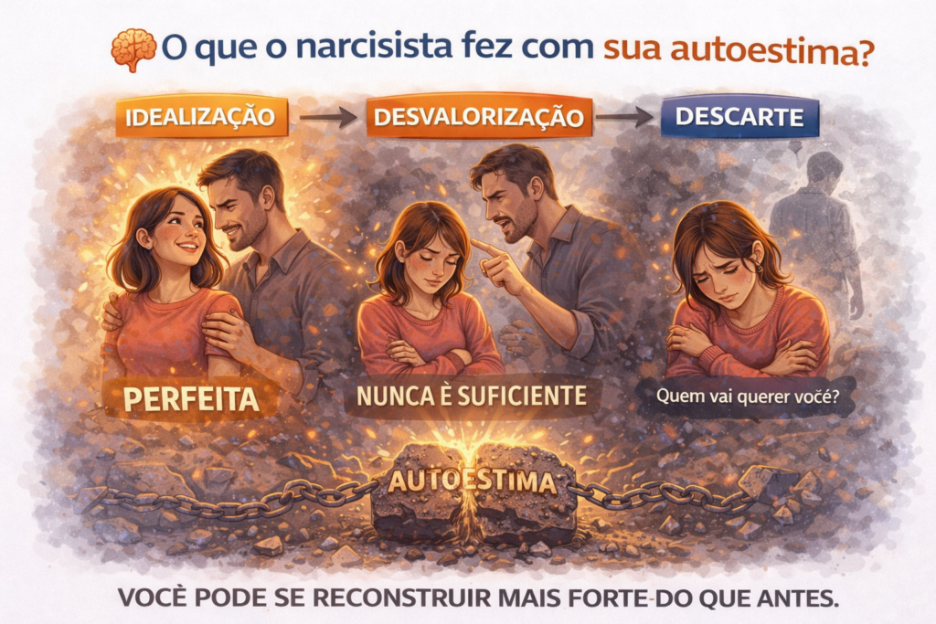 Depois do Narcisista: Como Reconstruir Sua Autoestima do Zero e retomar o controle da sua vida com confiança, clareza emocional e força interior — descubra os passos essenciais para se libertar das marcas do passado e se tornar uma versão mais forte, segura e valorizada de si mesma.