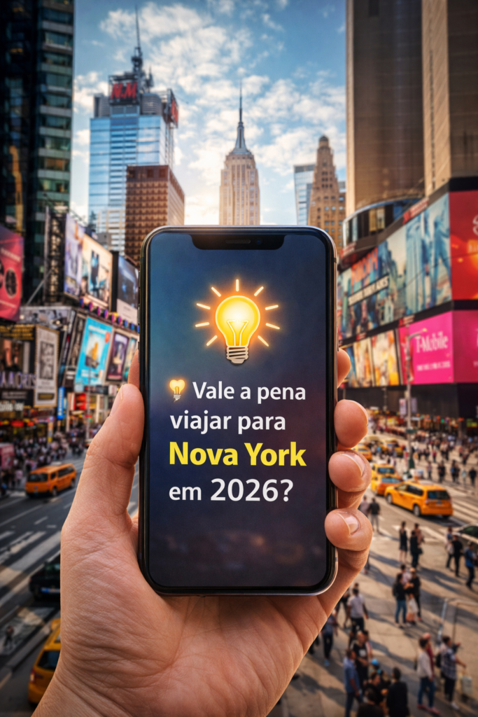 Viajar para Nova York é dar o primeiro passo rumo a uma experiência inesquecível, repleta de cultura, energia e oportunidades únicas — transforme seu sonho em realidade e descubra tudo o que a cidade mais vibrante do mundo tem a oferecer.