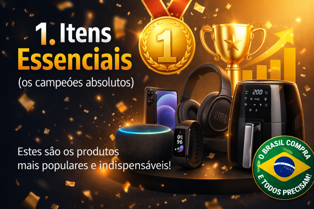 Produtos Mais Comprados na Amazon revelam tendências incríveis e oportunidades imperdíveis: descubra os itens favoritos dos brasileiros, aproveite ofertas exclusivas e escolha produtos que unem qualidade, praticidade e o melhor custo-benefo para o seu dia a dia!
