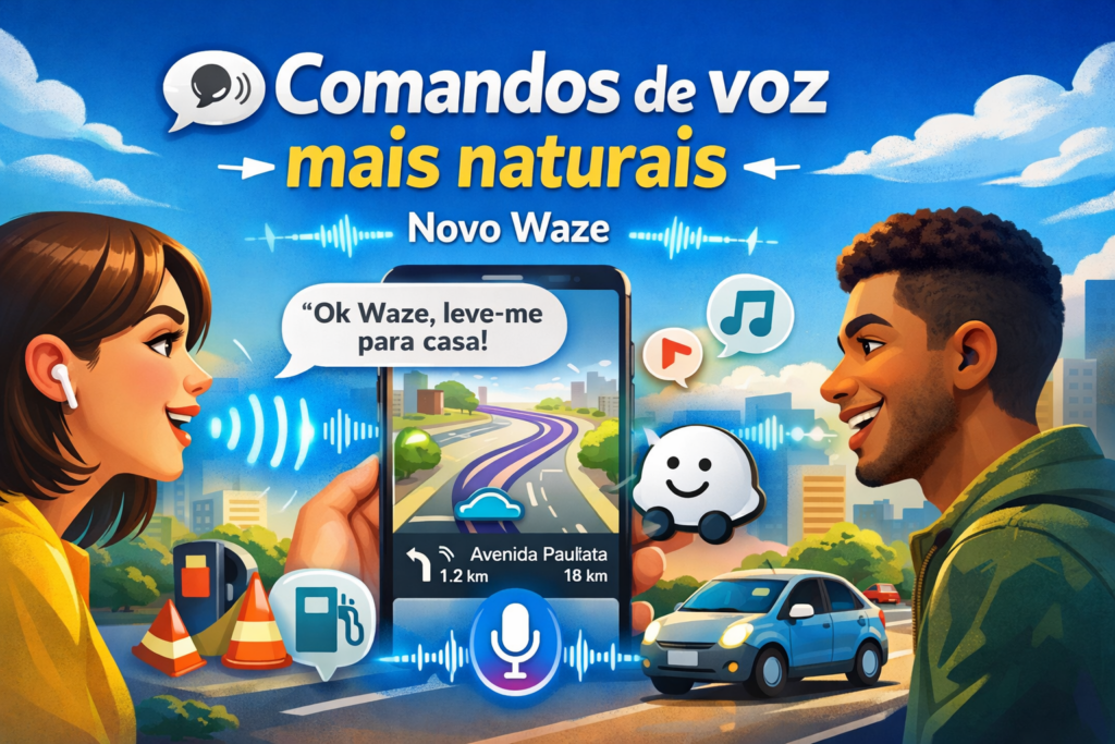 Novo Waze chegou para revolucionar sua forma de dirigir: descubra rotas mais inteligentes, alertas em tempo real e uma navegação que economiza tempo, combustível e evita o trânsito como nunca antes.
