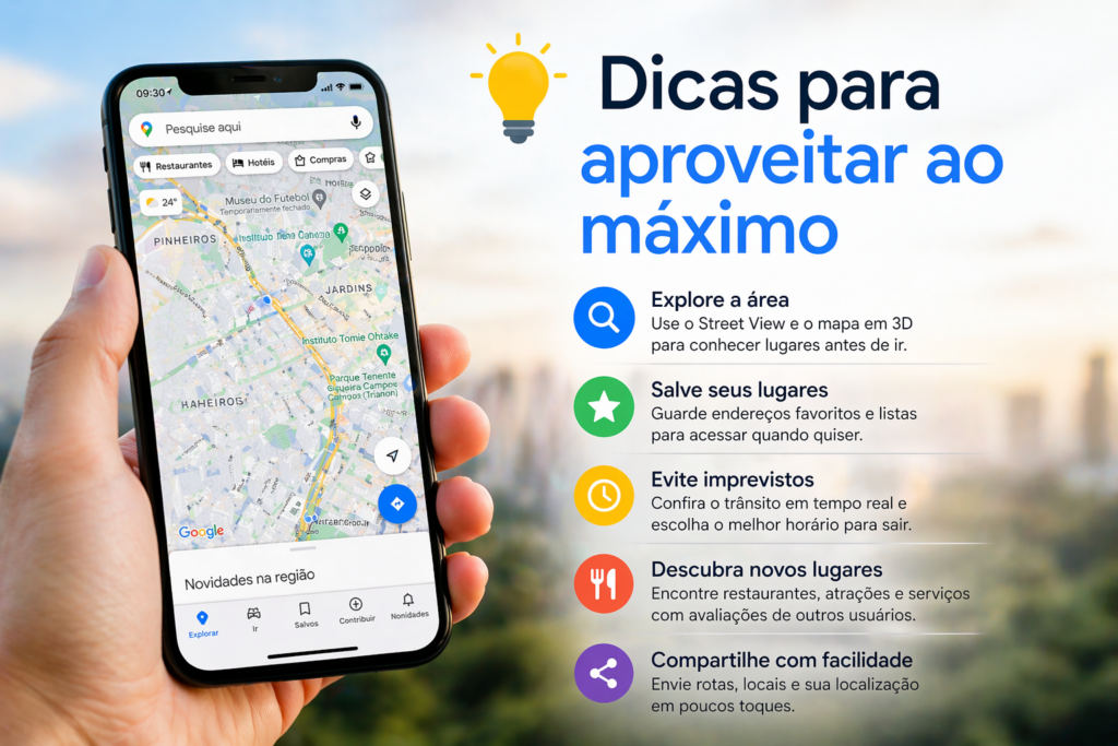 Gemini vira seu Guia no Google Maps e transforma sua navegação com inteligência artificial, rotas mais inteligentes, sugestões personalizadas e uma experiência de direção muito mais prática e eficiente.