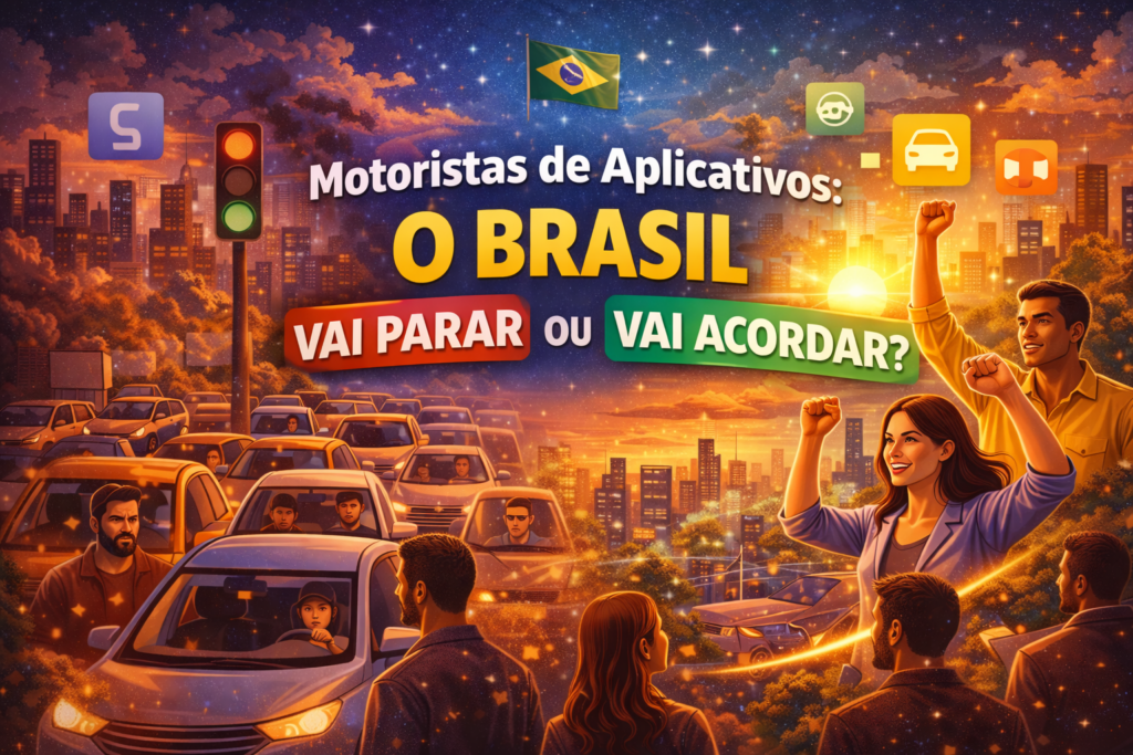 Motoristas de Aplicativos Vão Parar: O Brasil em Alerta Dia 14/04 — entenda os motivos da paralisação, os impactos na mobilidade urbana e o que pode mudar para passageiros, motoristas e o futuro dos aplicativos no país.
