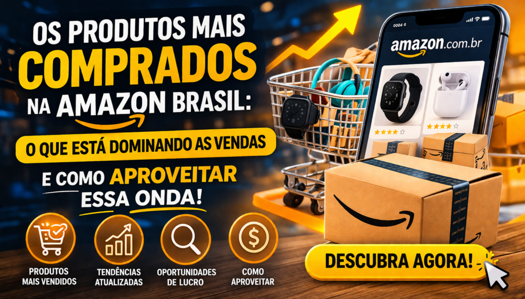 Produtos Mais Comprados na Amazon revelam tendências incríveis e oportunidades imperdíveis: descubra os itens favoritos dos brasileiros, aproveite ofertas exclusivas e escolha produtos que unem qualidade, praticidade e o melhor custo-benefo para o seu dia a dia!
