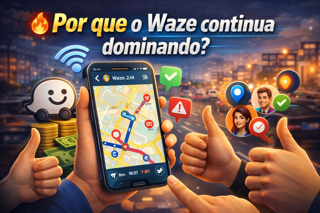 Novo Waze chegou para revolucionar sua forma de dirigir: descubra rotas mais inteligentes, alertas em tempo real e uma navegação que economiza tempo, combustível e evita o trânsito como nunca antes.
