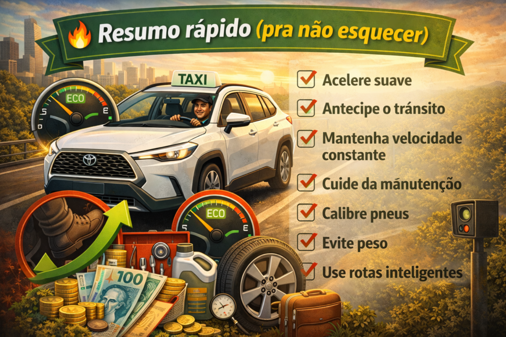 Como economizar até 30% de combustível com técnicas práticas de direção inteligente, manutenção e planejamento de rotas — um guia completo para taxistas aumentarem seus lucros no dia a dia.
