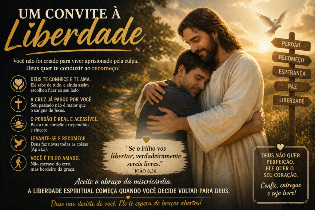 Diabo é Acusador. Ele tenta prender você na culpa excessiva, no desespero e no peso do passado. Existe um caminho para mudar tudo isso. Deus oferece misericórdia, perdão e libertação. Você tem se acusado mais do que confiado na graça divina?
