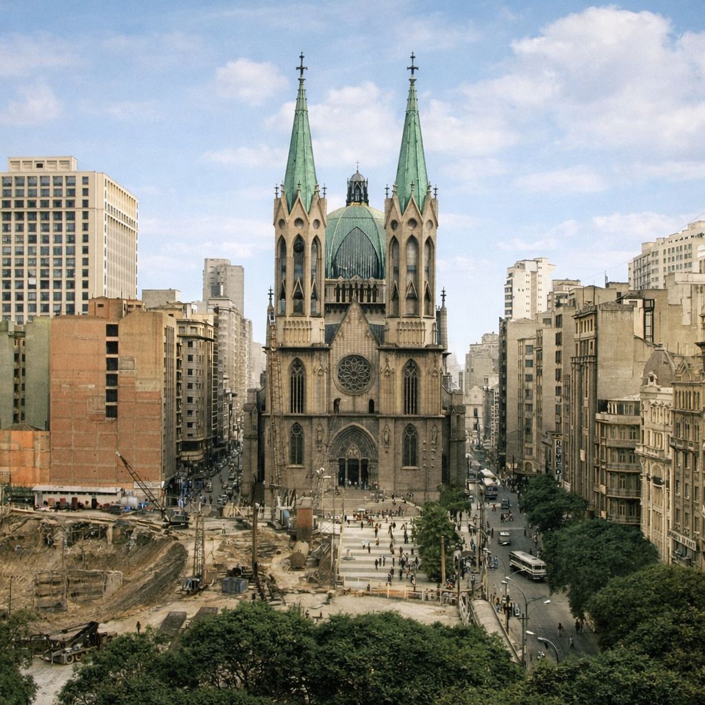 História da Praça da Sé: descubra como nasceu o principal marco histórico de São Paulo, desde o período colonial até se tornar o coração cultural, religioso e turístico da maior cidade do Brasil.