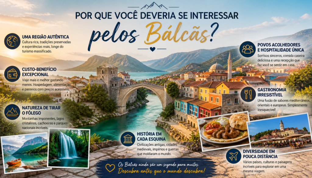 Região dos Bálcãs: descubra um destino surpreendente onde cultura rica, paisagens deslumbrantes e preços acessíveis se unem para oferecer experiências inesquecíveis antes que o mundo inteiro descubra esse segredo.
