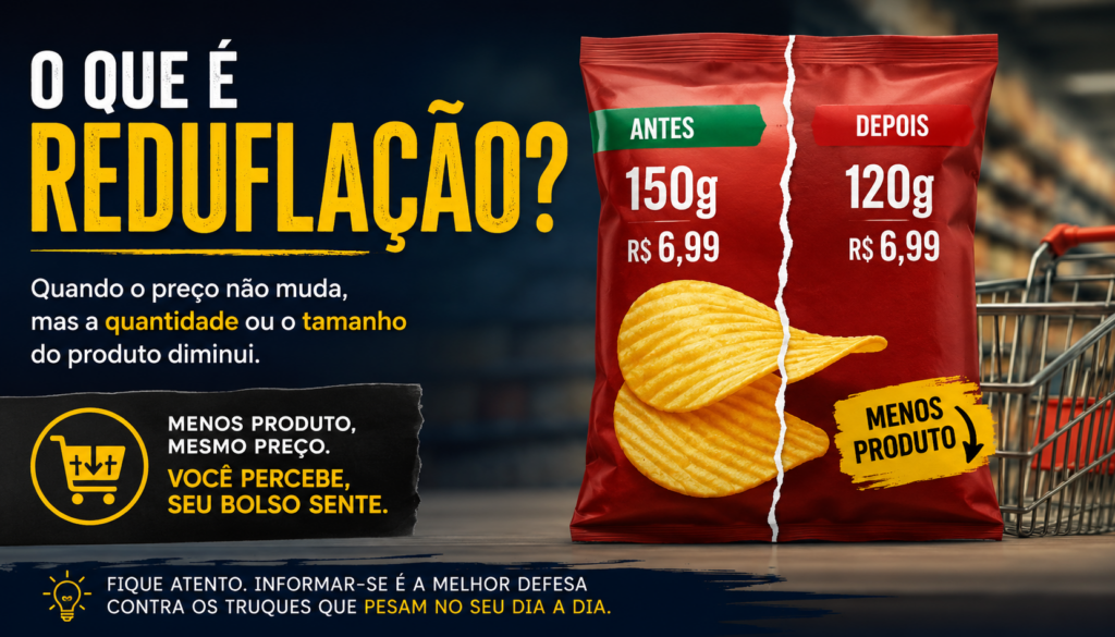 Reduflação: o aumento invisível que pesa no bolso dos brasileiros e consumidores no mundo todo. Descubra como produtos estão menores, mais caros e afetando seu poder de compra sem você perceber.
