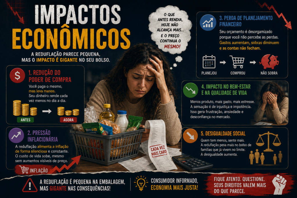 Reduflação: o aumento invisível que pesa no bolso dos brasileiros e consumidores no mundo todo. Descubra como produtos estão menores, mais caros e afetando seu poder de compra sem você perceber.
