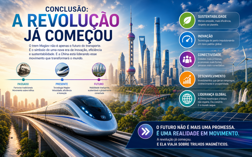 O Trem Maglev na China representa uma revolução na mobilidade global, combinando velocidade extrema, inovação tecnológica e impacto econômico para redefinir o futuro do transporte sustentável e conectado.

