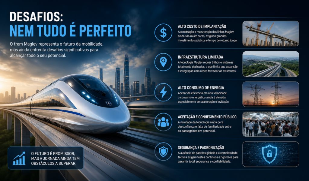 O Trem Maglev na China representa uma revolução na mobilidade global, combinando velocidade extrema, inovação tecnológica e impacto econômico para redefinir o futuro do transporte sustentável e conectado.
