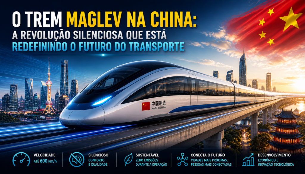 O Trem Maglev na China representa uma revolução na mobilidade global, combinando velocidade extrema, inovação tecnológica e impacto econômico para redefinir o futuro do transporte sustentável e conectado.

