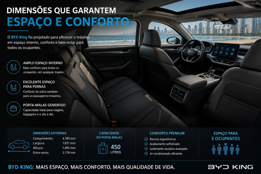 BYD King é o sedã híbrido que está conquistando o Brasil com tecnologia de ponta, economia impressionante e desempenho superior. Descubra por que o BYD King supera concorrentes tradicionais, oferece mais autonomia, mais conforto e um excelente custo-benefício para quem busca inovação, eficiência e valorização na hora de escolher seu próximo carro. 🚗⚡👑