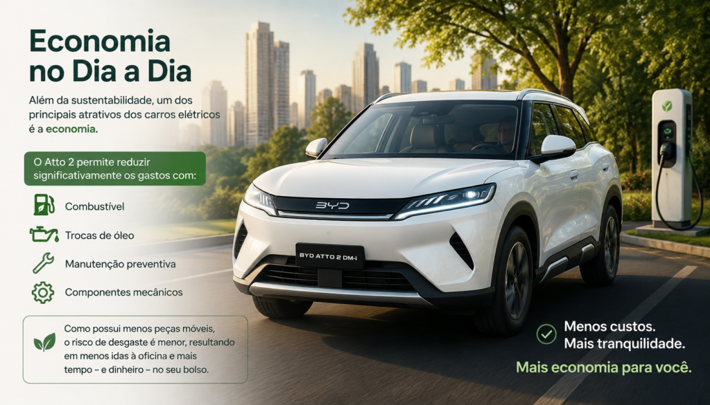 BYD Atto 2 DM-i chega para transformar a mobilidade urbana com tecnologia híbrida inteligente, design moderno, baixo consumo de combustível e excelente autonomia. Descubra por que este SUV compacto da BYD promete revolucionar o dia a dia dos motoristas que buscam economia, conforto, sustentabilidade e inovação em cada trajeto.