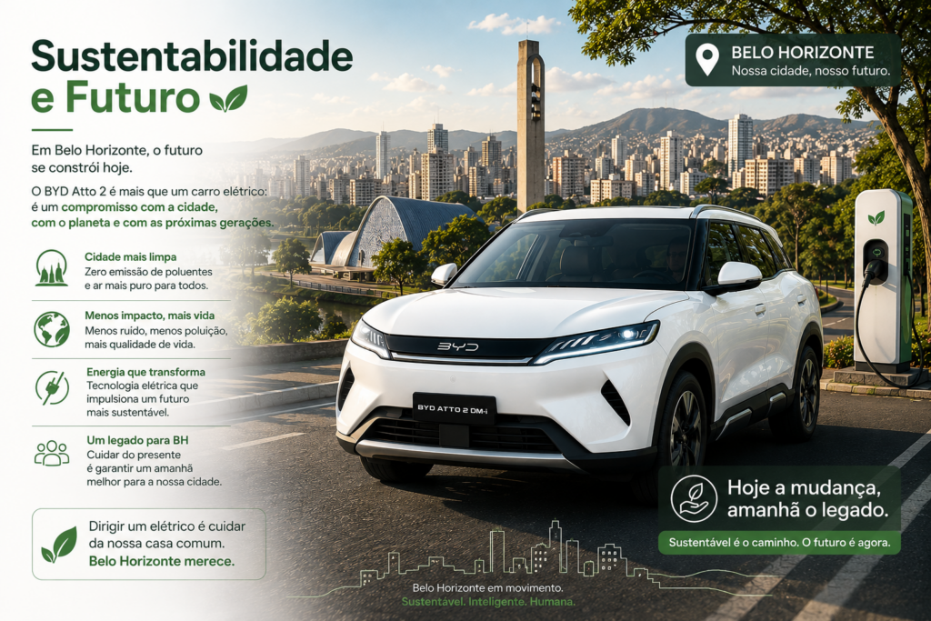 BYD Atto 2 DM-i chega para transformar a mobilidade urbana com tecnologia híbrida inteligente, design moderno, baixo consumo de combustível e excelente autonomia. Descubra por que este SUV compacto da BYD promete revolucionar o dia a dia dos motoristas que buscam economia, conforto, sustentabilidade e inovação em cada trajeto.