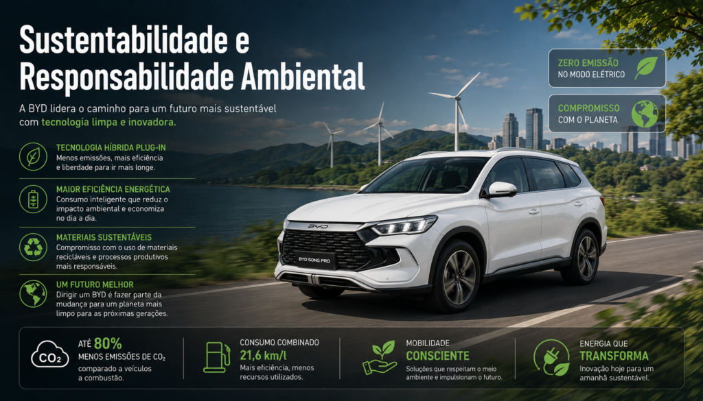 BYD Song Pro DM-i surpreende em 2026 com tecnologia híbrida avançada, consumo impressionante, autonomia elevada e um pacote completo de conforto, segurança e conectividade. Descubra preço, desempenho, principais vantagens e se o SUV híbrido da BYD realmente vale a pena para quem busca economia e inovação.