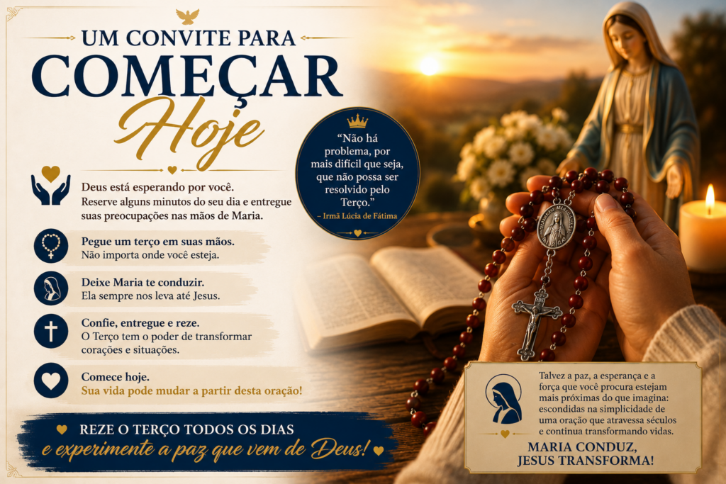 Como rezar o terço? Aprenda o passo a passo completo dessa poderosa oração católica e descubra como fortalecer sua fé, encontrar paz e se aproximar de Deus todos os dias.