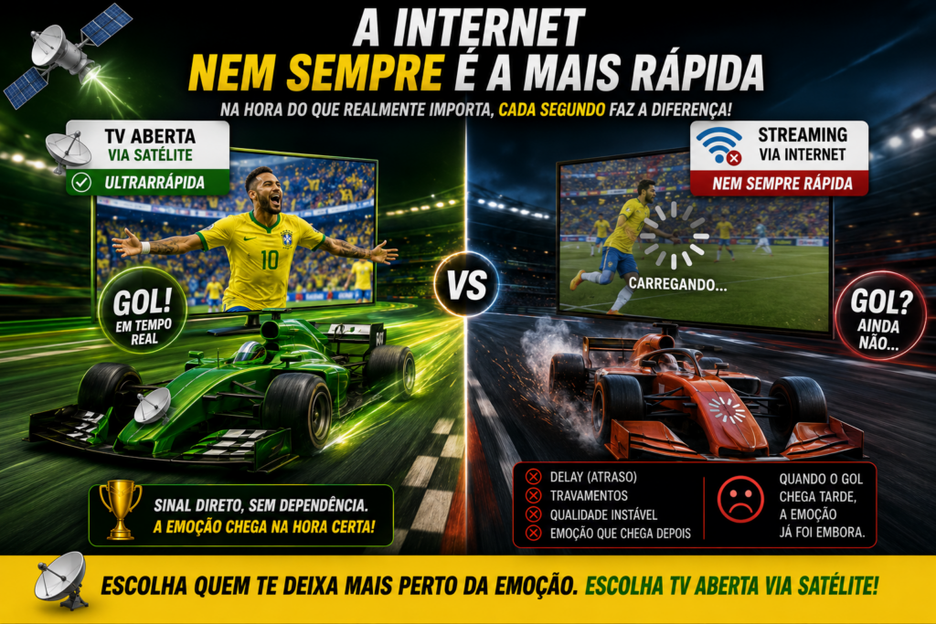 Copa do Mundo dos Delays: descubra o motivo surpreendente que faz a TV aberta vencer o streaming pela internet em velocidade de transmissão. Entenda por que os gols chegam primeiro na televisão e evite spoilers durante os jogos mais emocionantes da Copa do Mundo.