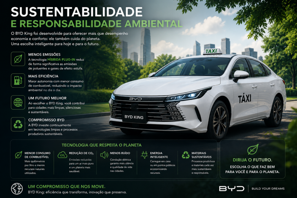 BYD King é o sedã híbrido que está conquistando o Brasil com tecnologia de ponta, economia impressionante e desempenho superior. Descubra por que o BYD King supera concorrentes tradicionais, oferece mais autonomia, mais conforto e um excelente custo-benefício para quem busca inovação, eficiência e valorização na hora de escolher seu próximo carro. 🚗⚡👑
