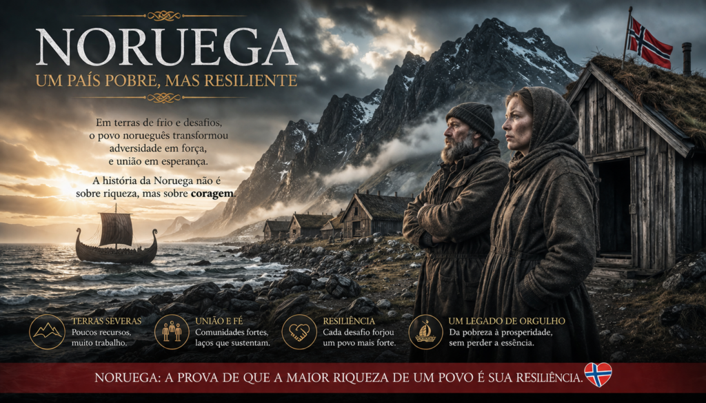 Noruega: A grande virada de chave que transformou um país marcado pela pesca e pela indústria em uma das economias mais prósperas do mundo. Descubra como a descoberta do petróleo no Mar do Norte revolucionou o desenvolvimento, fortaleceu o Estado de bem-estar social e fez da Noruega um exemplo global de gestão de riqueza e qualidade de vida.