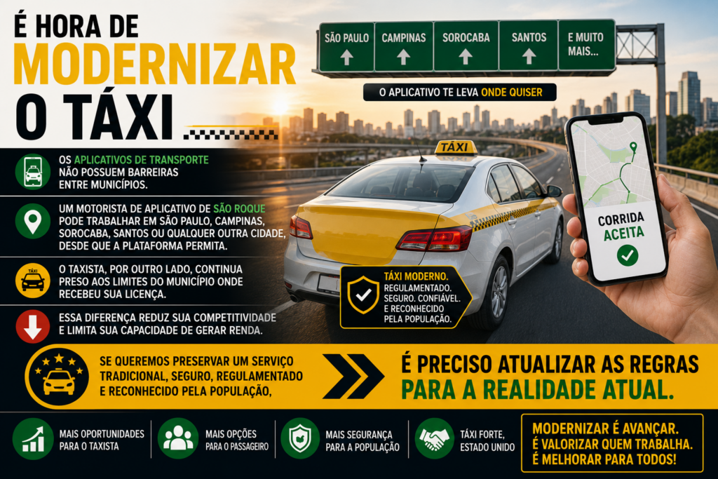 O Táxi precisa se reinventar para continuar sendo uma referência em mobilidade urbana. Durante décadas, foi sinônimo de segurança, confiança e profissionalismo, mas o mercado mudou, a tecnologia avançou e os passageiros passaram a exigir mais praticidade, conectividade e inovação.