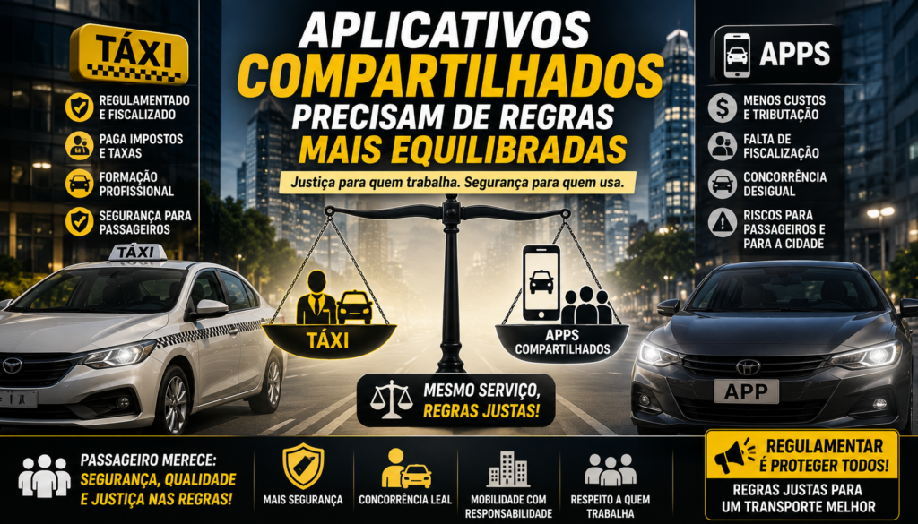 O Táxi precisa se reinventar para continuar sendo uma referência em mobilidade urbana. Durante décadas, foi sinônimo de segurança, confiança e profissionalismo, mas o mercado mudou, a tecnologia avançou e os passageiros passaram a exigir mais praticidade, conectividade e inovação.