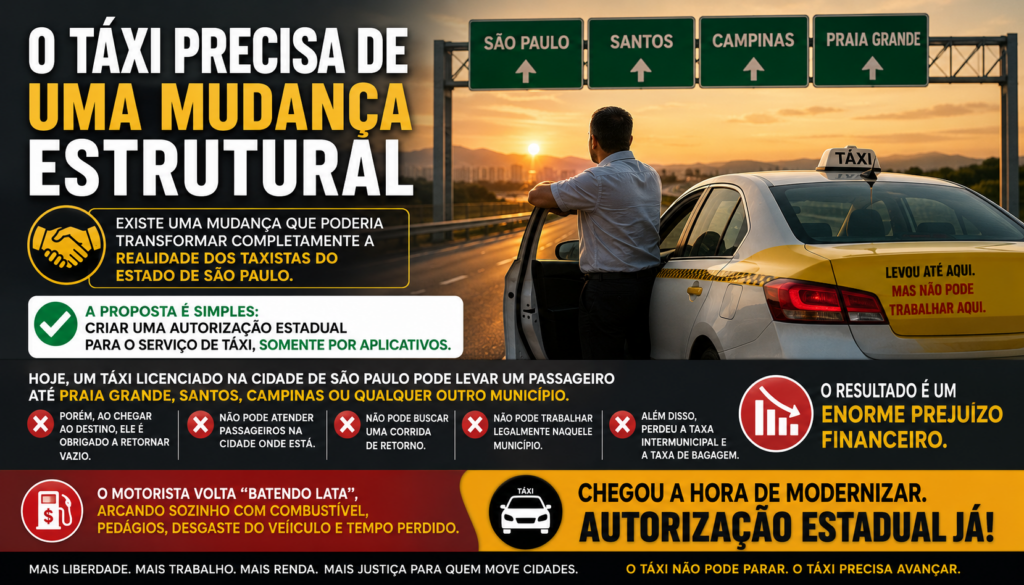 O Táxi precisa se reinventar para continuar sendo uma referência em mobilidade urbana. Durante décadas, foi sinônimo de segurança, confiança e profissionalismo, mas o mercado mudou, a tecnologia avançou e os passageiros passaram a exigir mais praticidade, conectividade e inovação.